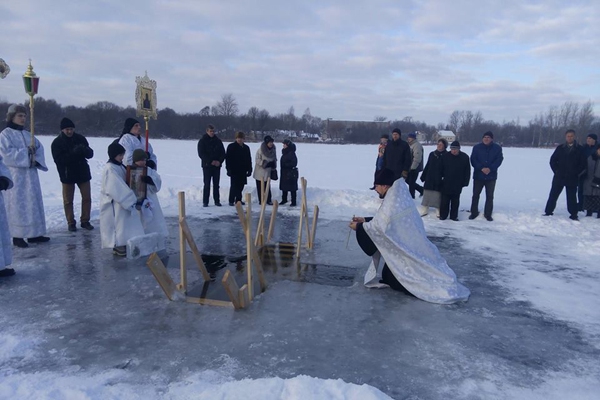 Праздник Крещения Господня на озере Ковшу (фото, видео)