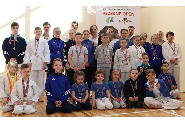 Клуб SAKURA провел первый международные соревнования по каратэ в Резекне