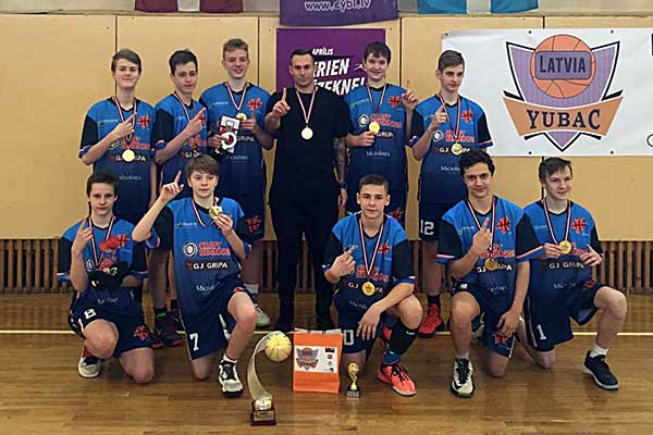 Баскетболисты Ezerzeme U-14 первые на этапе Европейской молодежки