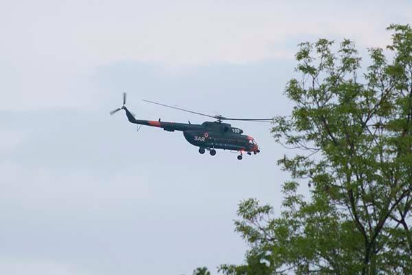 Вертолет НВС Латвии транспортировал пациента из Резекне  