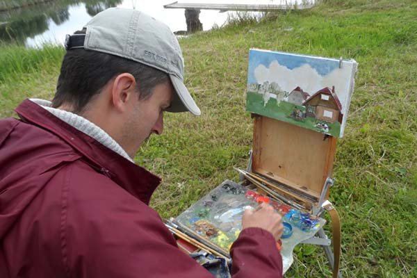 В Резекне прошел международный художественный пленер (фото) 