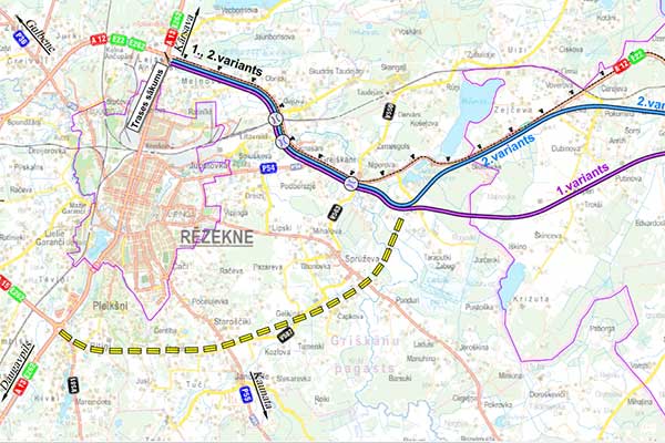 Объездную дорогу соединят с трассой Резекне-Лудза